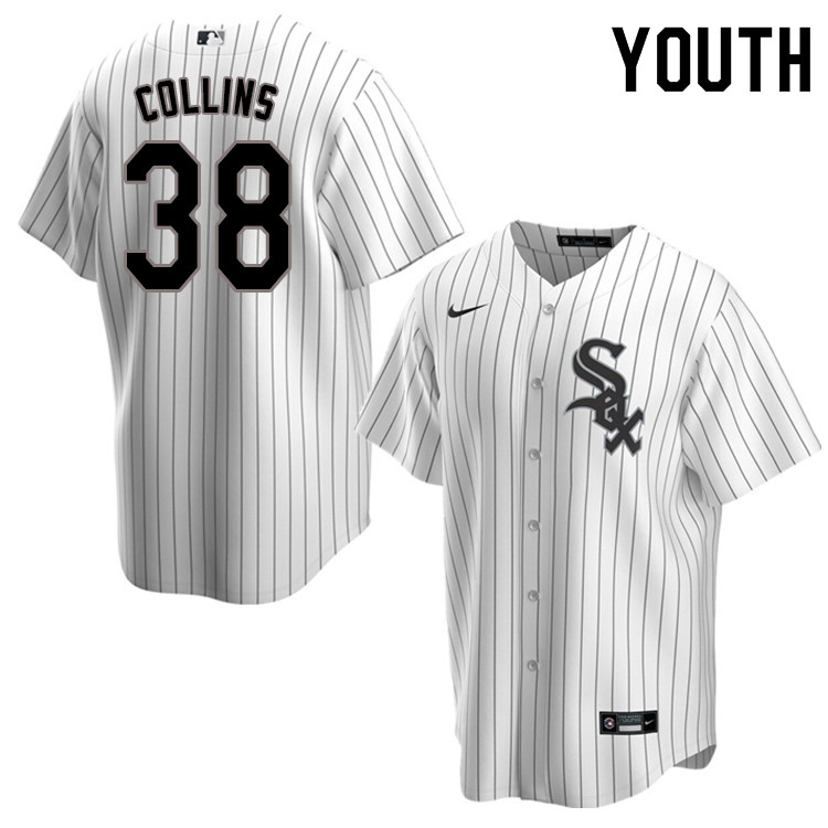 Nike Youth #38 Zack Collins Chicago White Sox Baseball Jerseys Sale-Pinstripe